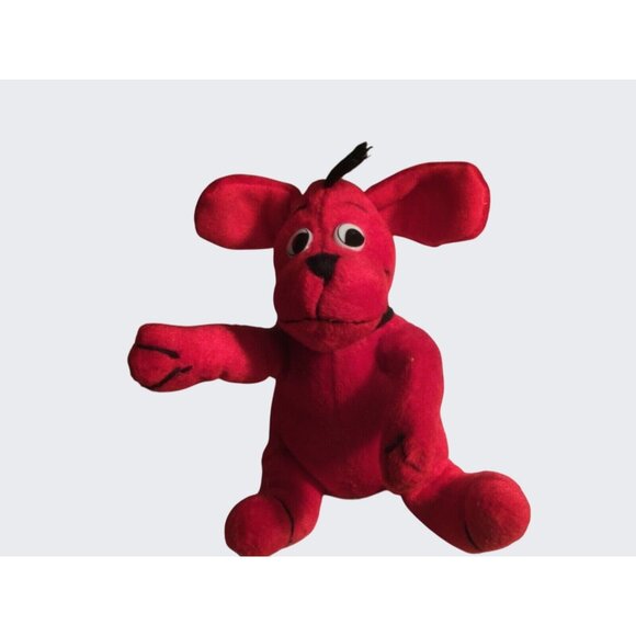 Clifford Big Red Dog Plush Bendable 6” Stuffed Animal Beanie- Scholastic - Picture 2 of 9